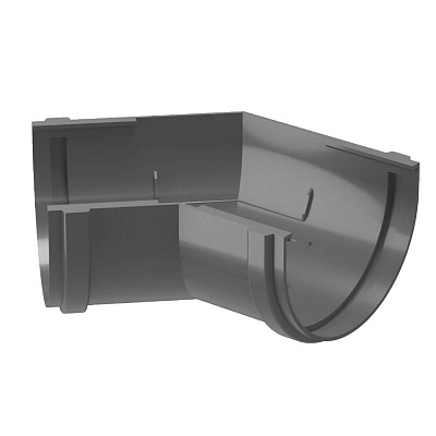 Угловой элемент 135 градусов водостока Дёке Premium RAL 7024 Серый Графит