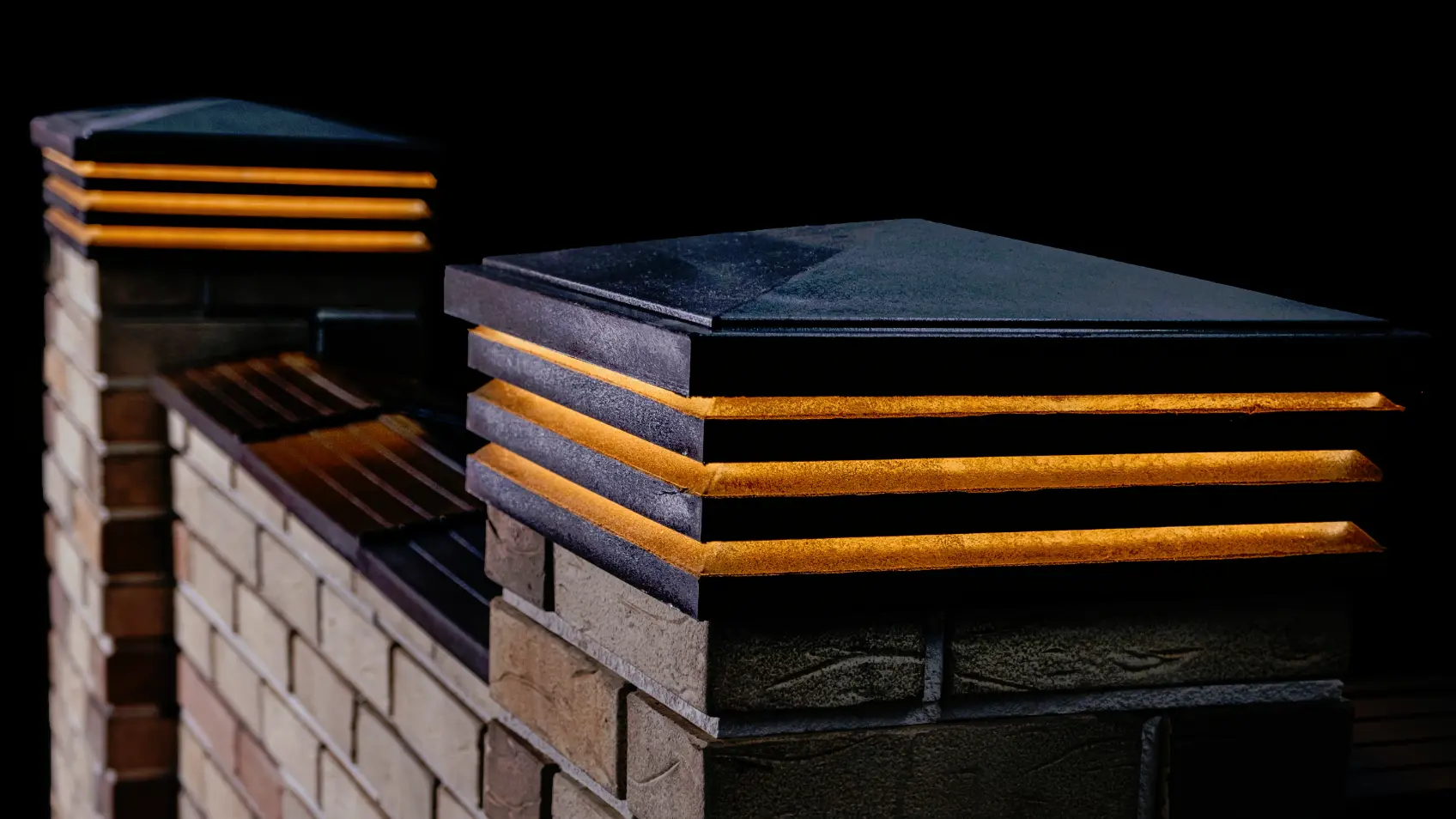 Фото 1 Колпаки Bona Черные с подсветкой