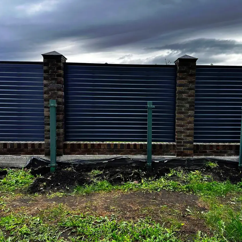 Фото 5 забор жалюзи Хай-Тек RAL7024 МАТТЕ Серый Графит