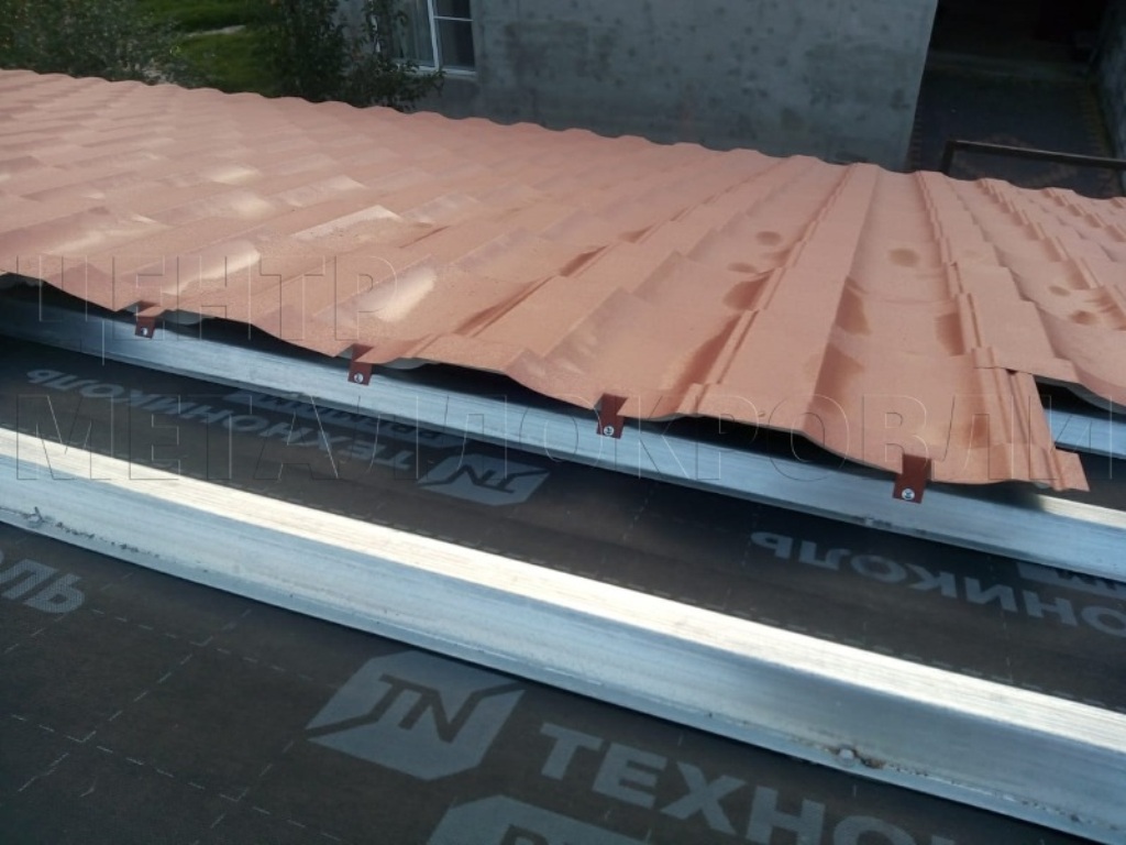 Металлочерепица Геркулес 8004 терракотовый Стальной Бархат от Центра Металлокровли в Чите