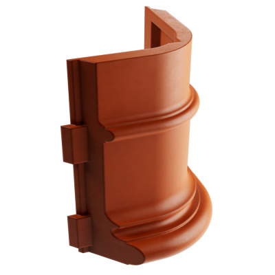 Подступенок угловой Verona 110х140х30мм Терракотовый фото 3