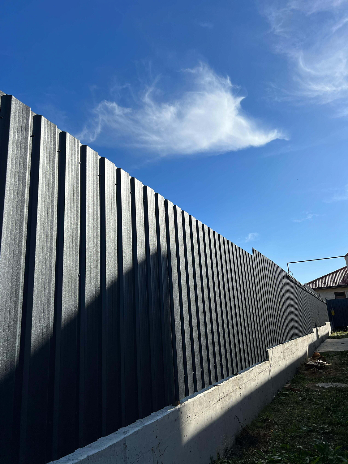 Профнастил НС-21 36м RAL7024/7024 Серый Графит 2-х сторонний МАТТЕ